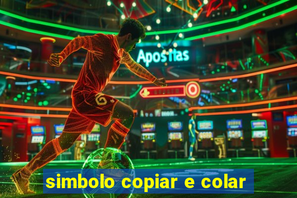 simbolo copiar e colar